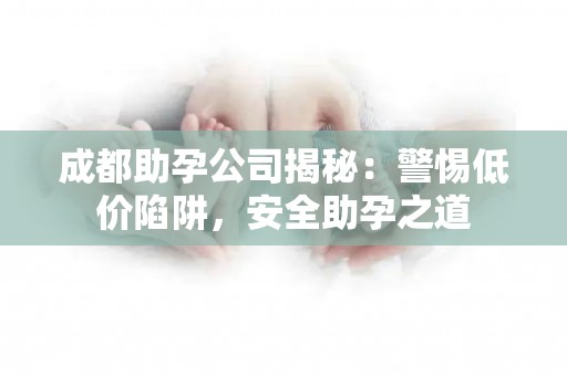 成都助孕公司揭秘：警惕低价陷阱，安全助孕之道