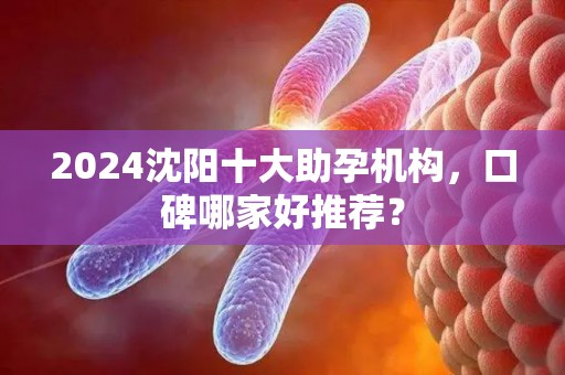 2024沈阳十大助孕机构，口碑哪家好推荐？