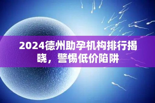 2024德州助孕机构排行揭晓，警惕低价陷阱