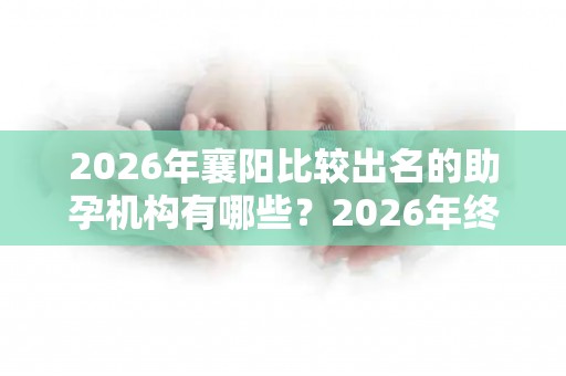 2026年襄阳比较出名的助孕机构有哪些？2026年终评比结果