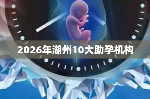 2026年湖州10大助孕机构