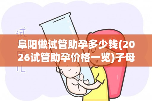 阜阳做试管助孕多少钱(2026试管助孕价格一览)子母
