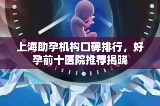 上海助孕机构口碑排行，好孕前十医院推荐揭晓
