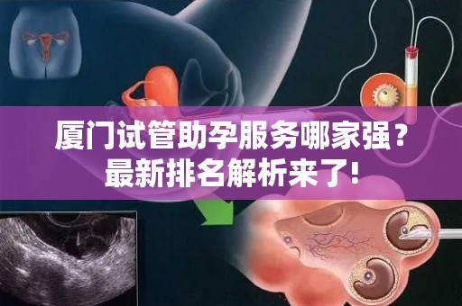 厦门试管助孕服务哪家强？最新排名解析来了!