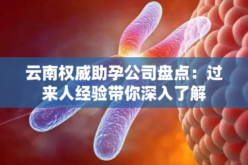 云南权威助孕公司盘点：过来人经验带你深入了解