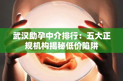 武汉助孕中介排行：五大正规机构揭秘低价陷阱