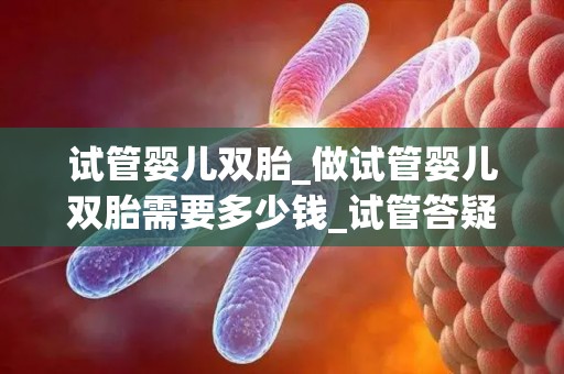 试管婴儿双胎_做试管婴儿双胎需要多少钱_试管答疑