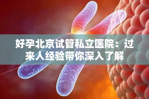 好孕北京试管私立医院：过来人经验带你深入了解