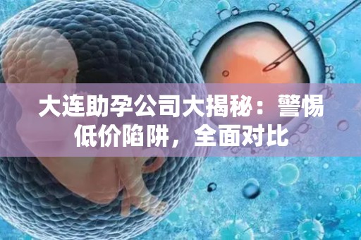 大连助孕公司大揭秘：警惕低价陷阱，全面对比