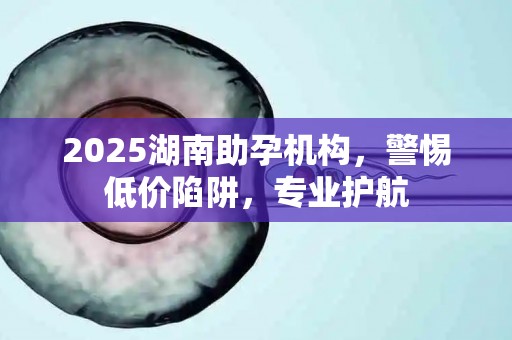 2025湖南助孕机构，警惕低价陷阱，专业护航
