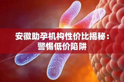 安徽助孕机构性价比揭秘：警惕低价陷阱