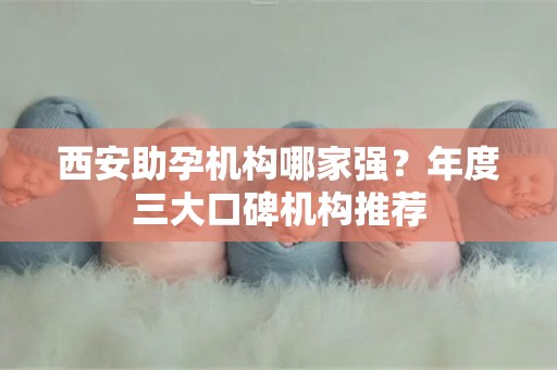 西安助孕机构哪家强？年度三大口碑机构推荐