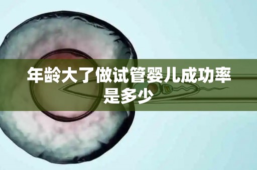 年龄大了做试管婴儿成功率是多少