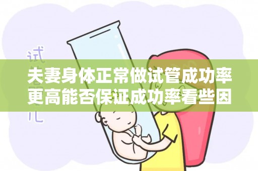 夫妻身体正常做试管成功率更高能否保证成功率看些因素