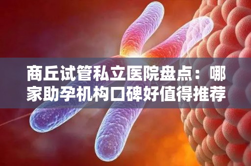 商丘试管私立医院盘点：哪家助孕机构口碑好值得推荐？