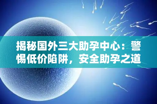 揭秘国外三大助孕中心：警惕低价陷阱，安全助孕之道