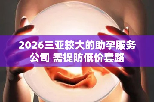 2026三亚较大的助孕服务公司 需提防低价套路