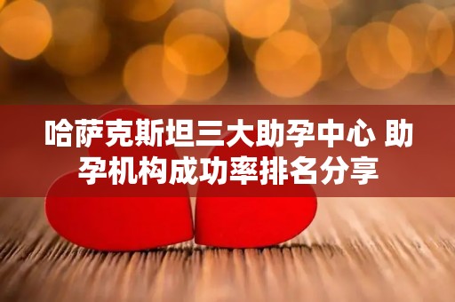 哈萨克斯坦三大助孕中心 助孕机构成功率排名分享