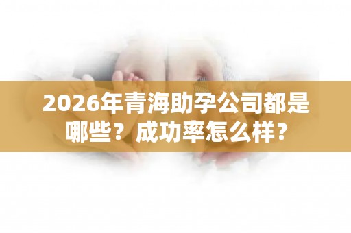 2026年青海助孕公司都是哪些？成功率怎么样？
