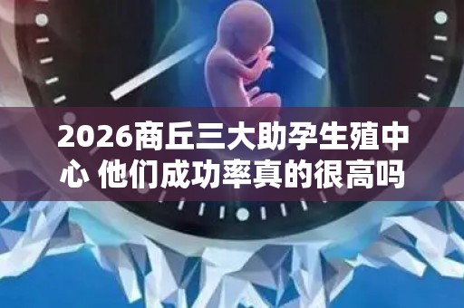 2026商丘三大助孕生殖中心 他们成功率真的很高吗？