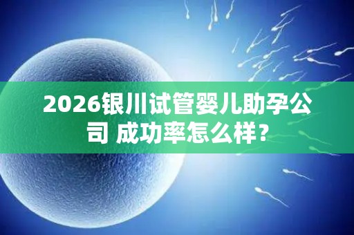 2026银川试管婴儿助孕公司 成功率怎么样？