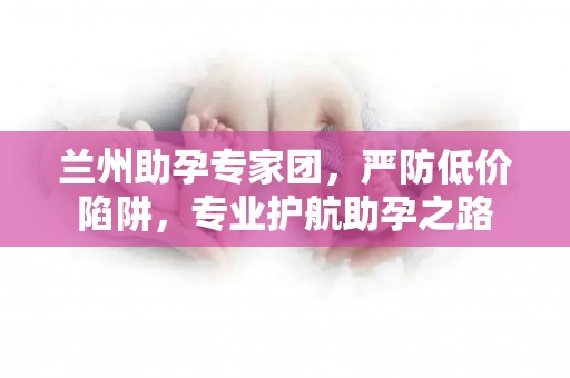 兰州助孕专家团，严防低价陷阱，专业护航助孕之路