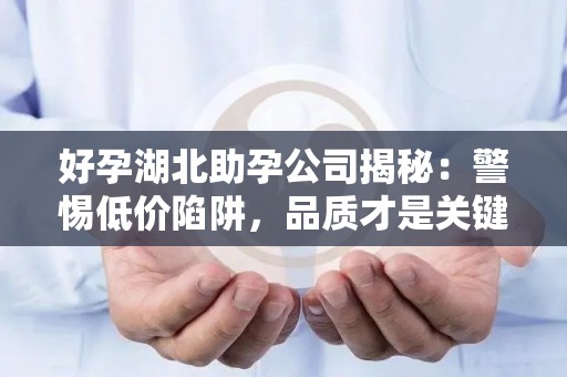 好孕湖北助孕公司揭秘：警惕低价陷阱，品质才是关键