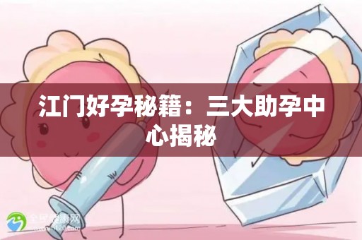 江门好孕秘籍：三大助孕中心揭秘