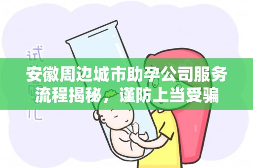 安徽周边城市助孕公司服务流程揭秘，谨防上当受骗
