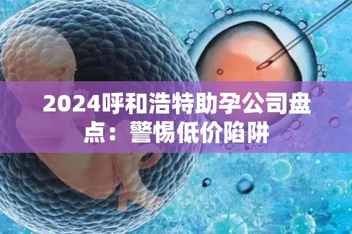 2024呼和浩特助孕公司盘点：警惕低价陷阱