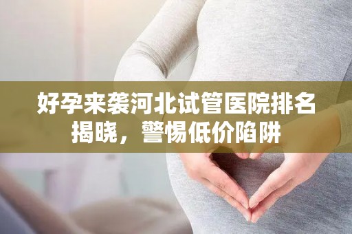 好孕来袭河北试管医院排名揭晓，警惕低价陷阱