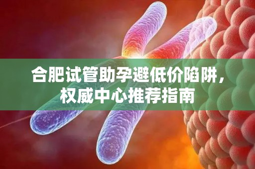 合肥试管助孕避低价陷阱，权威中心推荐指南
