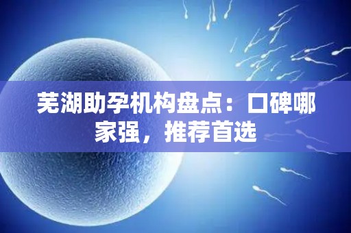 芜湖助孕机构盘点：口碑哪家强，推荐首选