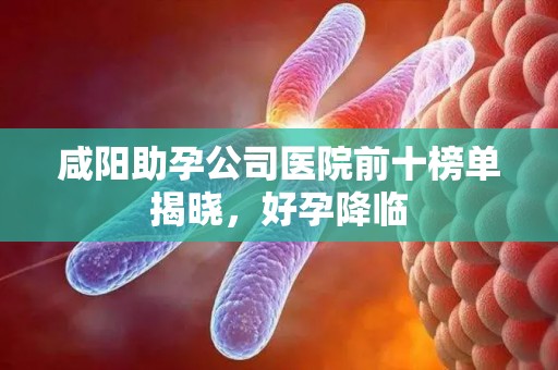 咸阳助孕公司医院前十榜单揭晓，好孕降临