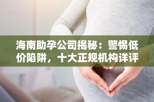 海南助孕公司揭秘：警惕低价陷阱，十大正规机构详评