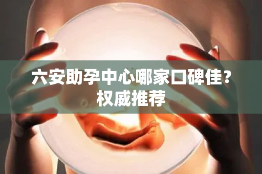 六安助孕中心哪家口碑佳？权威推荐