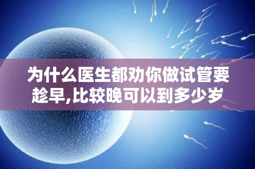 为什么医生都劝你做试管要趁早,比较晚可以到多少岁？