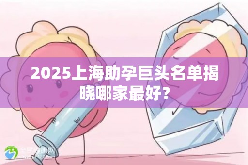 2025上海助孕巨头名单揭晓哪家最好？