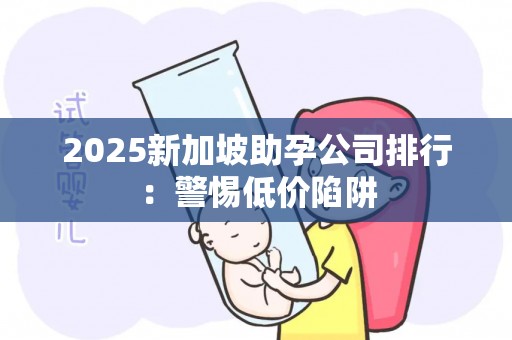 2025新加坡助孕公司排行：警惕低价陷阱